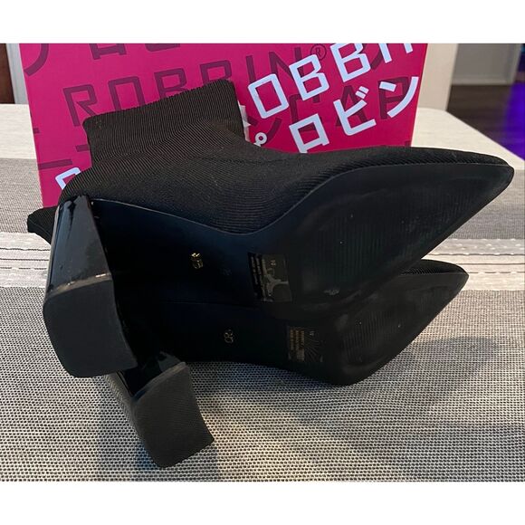 Cape Robbin Pointed Toe Booties for Women with Heels - Dressy Sock Boots - 10 - Picture 6 of 8